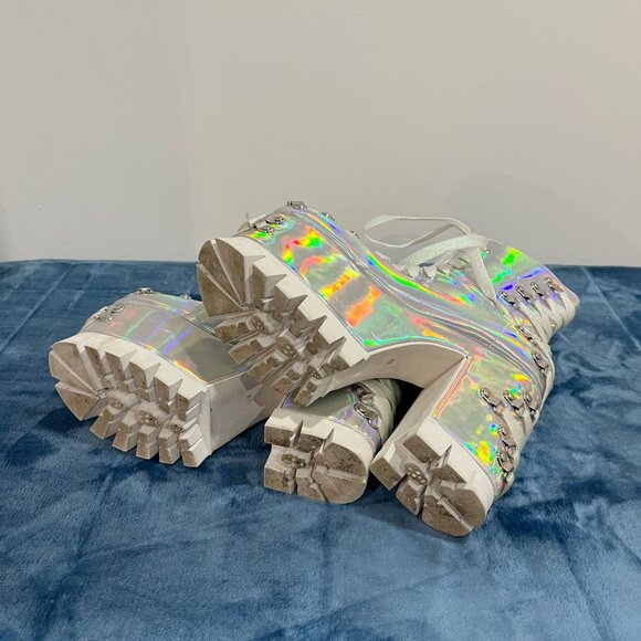 Dolls Kill X Club Exx Corset Platform Boots - Picture 5 of 6